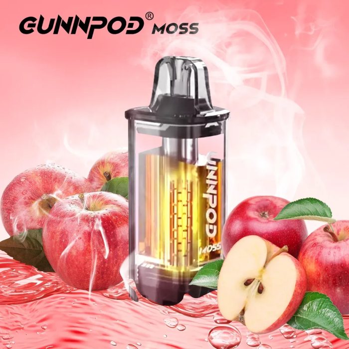 Gunnpod Moss Double Apple Shisha - 8000Puffs