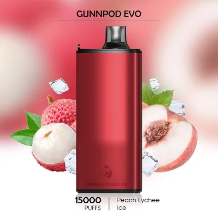 Gunnpod Evo Peach Lychee Ice 15000 Puffs