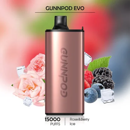 Gunnpod Evo Rose Berry Ice - 15000 Puffs