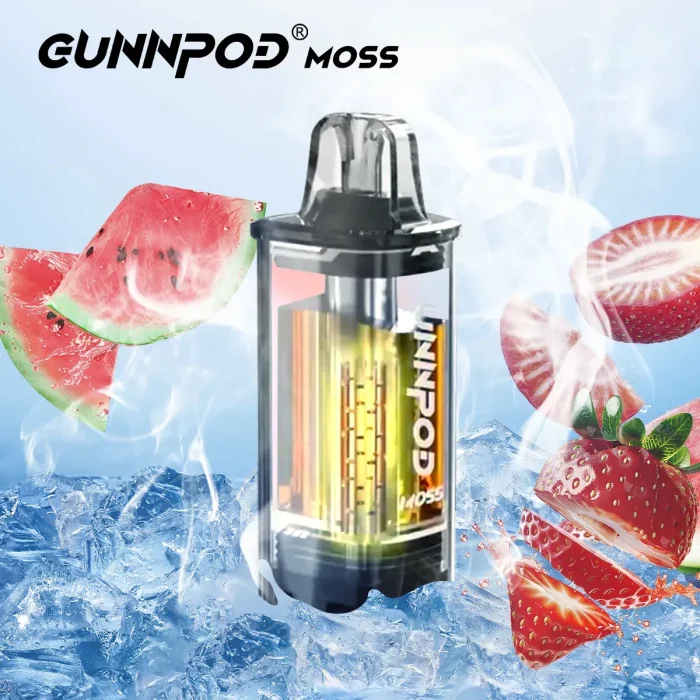 Gunnpod Moss Strawberry Watermelon Ice - 8000Puffs