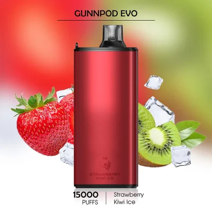 Gunnpod Evo Strawberry Kiwi Ice - 15000Puffs