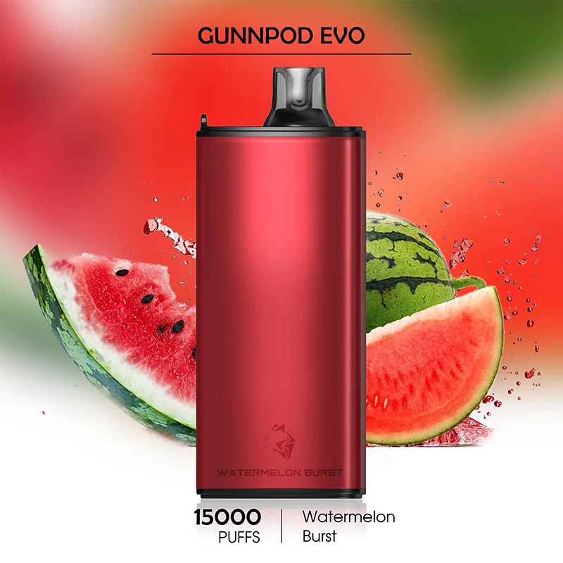 Gunnpod Evo Watermelon Burst - 15000 Puffs